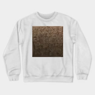 Antique Brass Camo Abstract Low Polygon Background Crewneck Sweatshirt